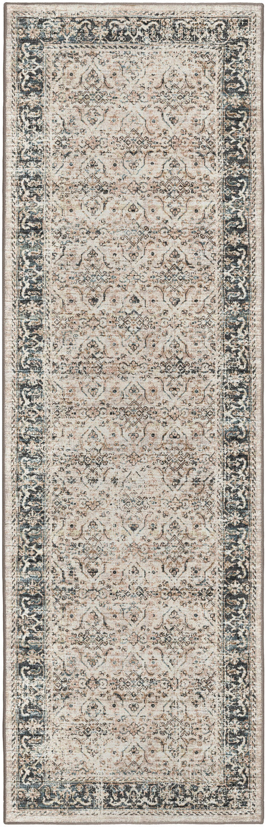 Jericho JC10 Taupe 2'6" x 12' Runner Rug
