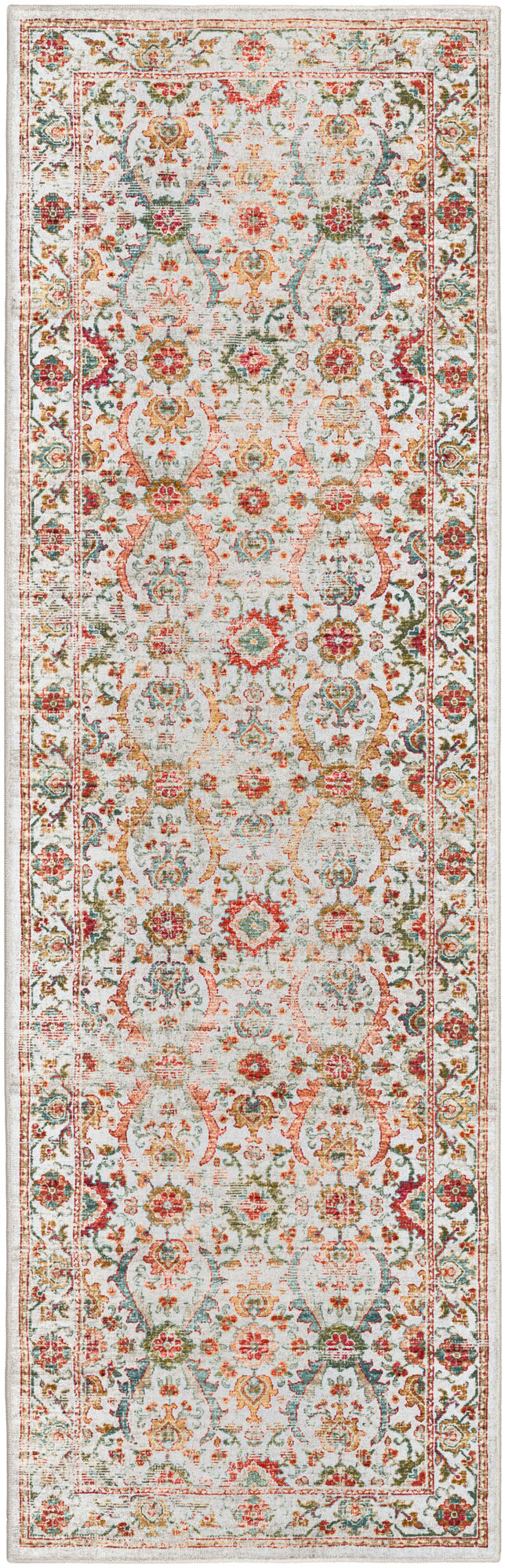 Jericho JC1 Ivory 2'6" x 12' Runner Rug