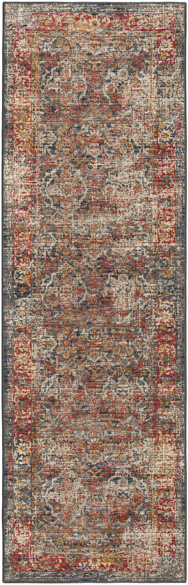Jericho JC3 Charcoal 2'6" x 12' Runner Rug