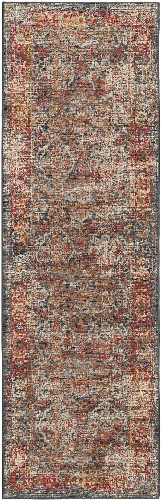 Jericho JC3 Charcoal 2'6" x 12' Runner Rug