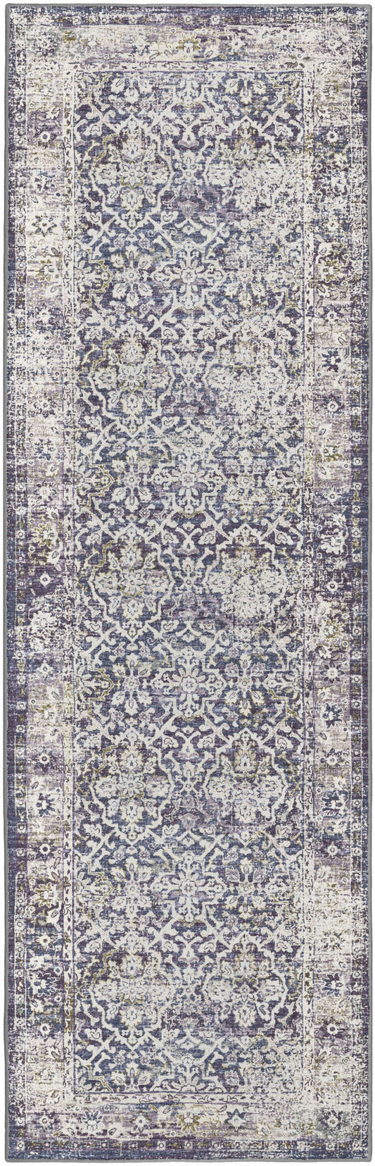Jericho JC3 Violet 2'6" x 12' Runner Rug