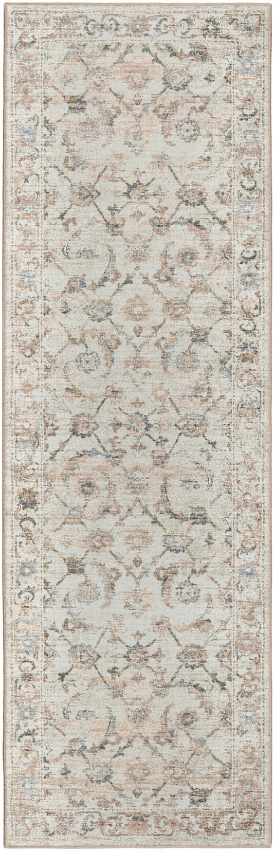 Jericho JC4 Linen 2'6" x 12' Runner Rug