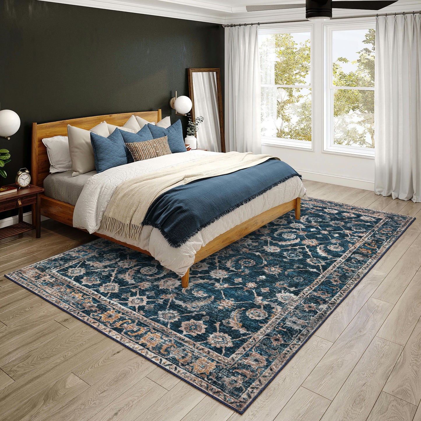 Jericho JC4 Navy 5' x 7'6" Rug