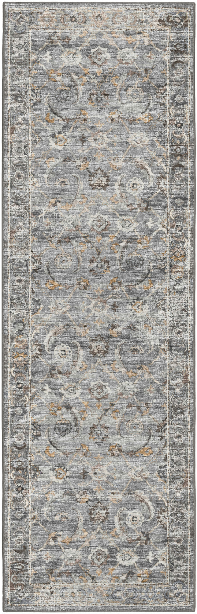 Jericho JC4 Silver 2'6" x 12' Runner Rug