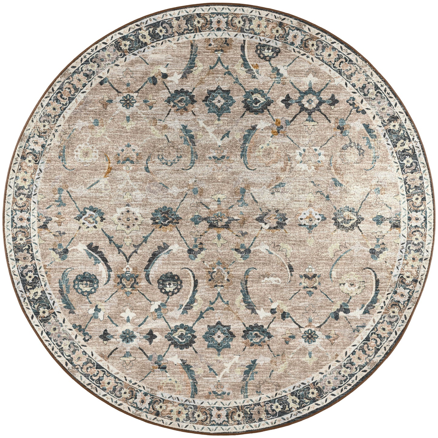 Jericho JC4 Taupe 10' x 10' Round Rug