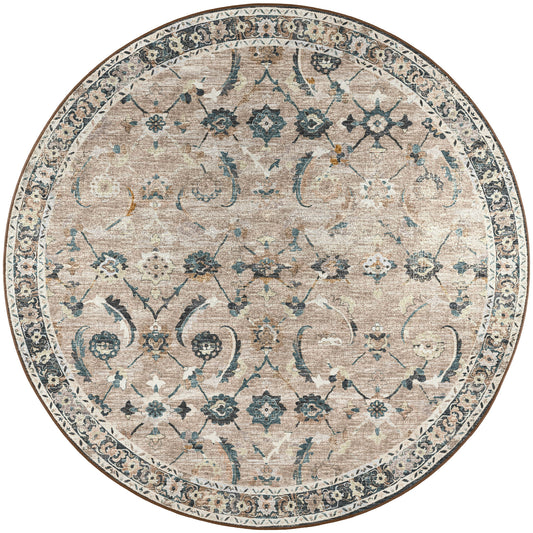 Jericho JC4 Taupe 10' x 10' Round Rug
