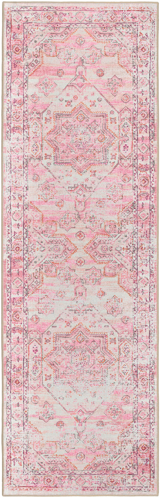 Jericho JC5 Rose 2'6" x 8' Runner Rug