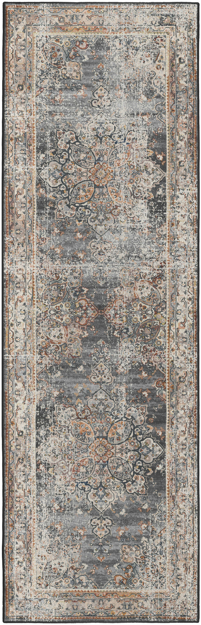 Jericho JC6 Charcoal 2'6" x 12' Runner Rug