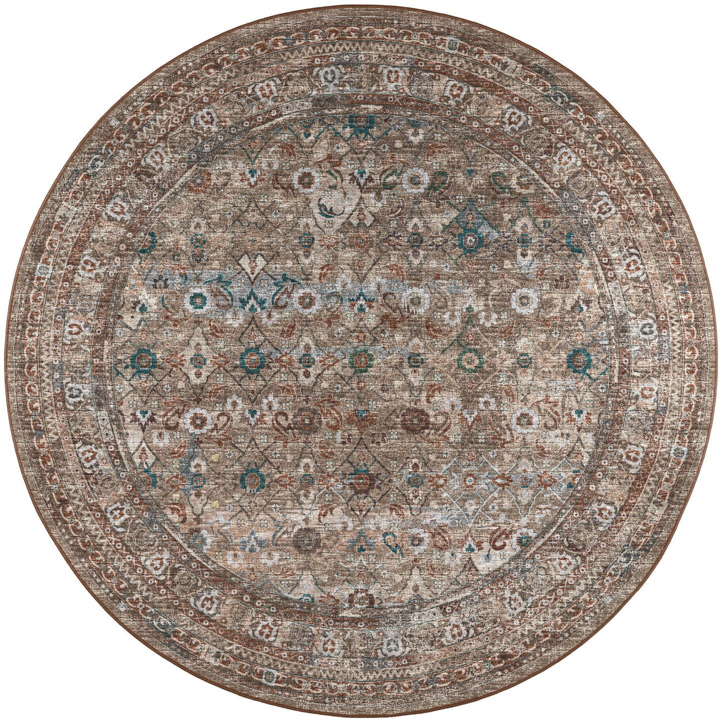 Jericho JC7 Latte 6' x 6' Round Rug