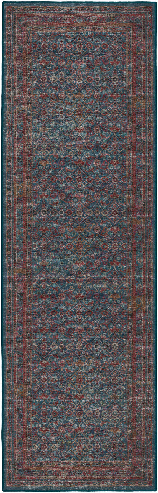 Jericho JC7 Navy 2'6" x 10' Runner Rug
