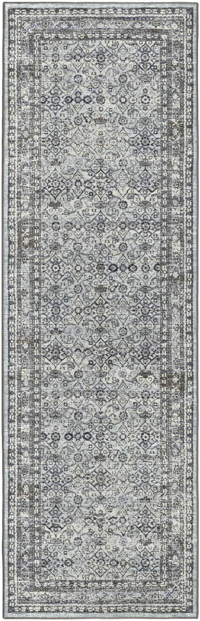 Jericho JC7 Pewter 2'6" x 12' Runner Rug