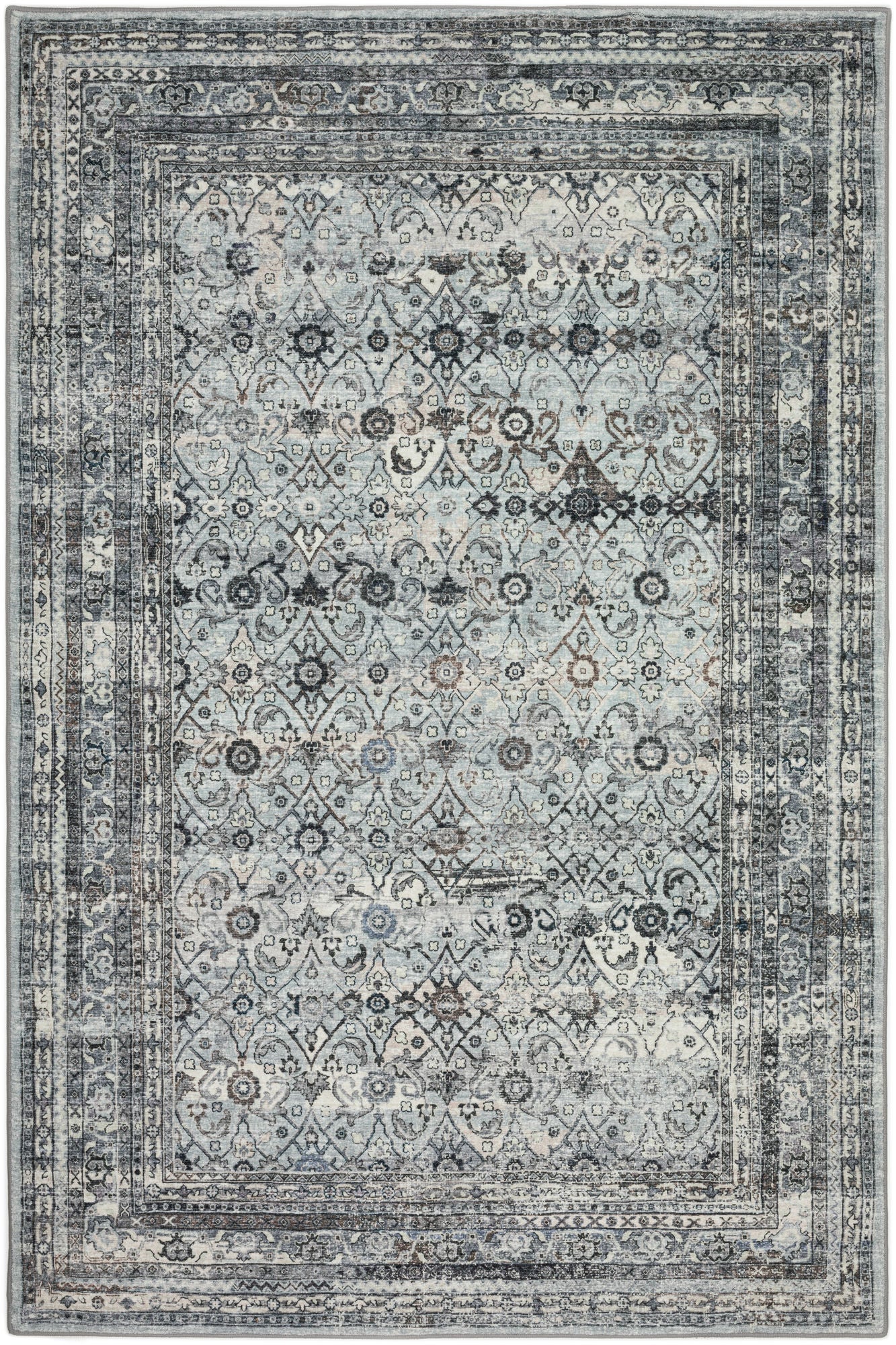 Jericho JC7 Pewter 5' x 7'6" Rug