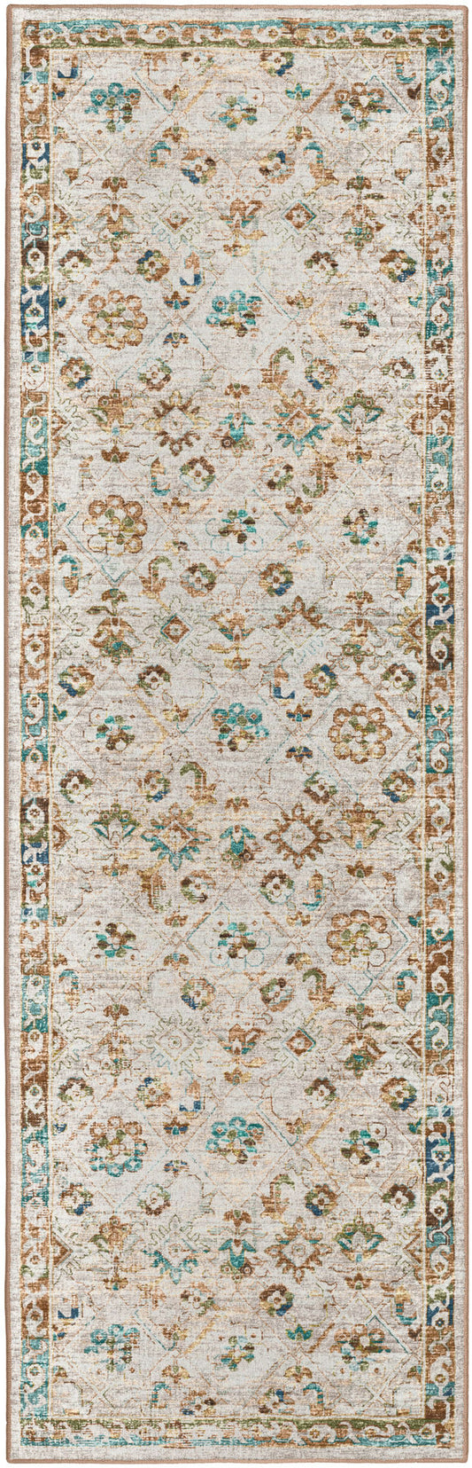 Jericho JC8 Parchment 2'6" x 10' Runner Rug