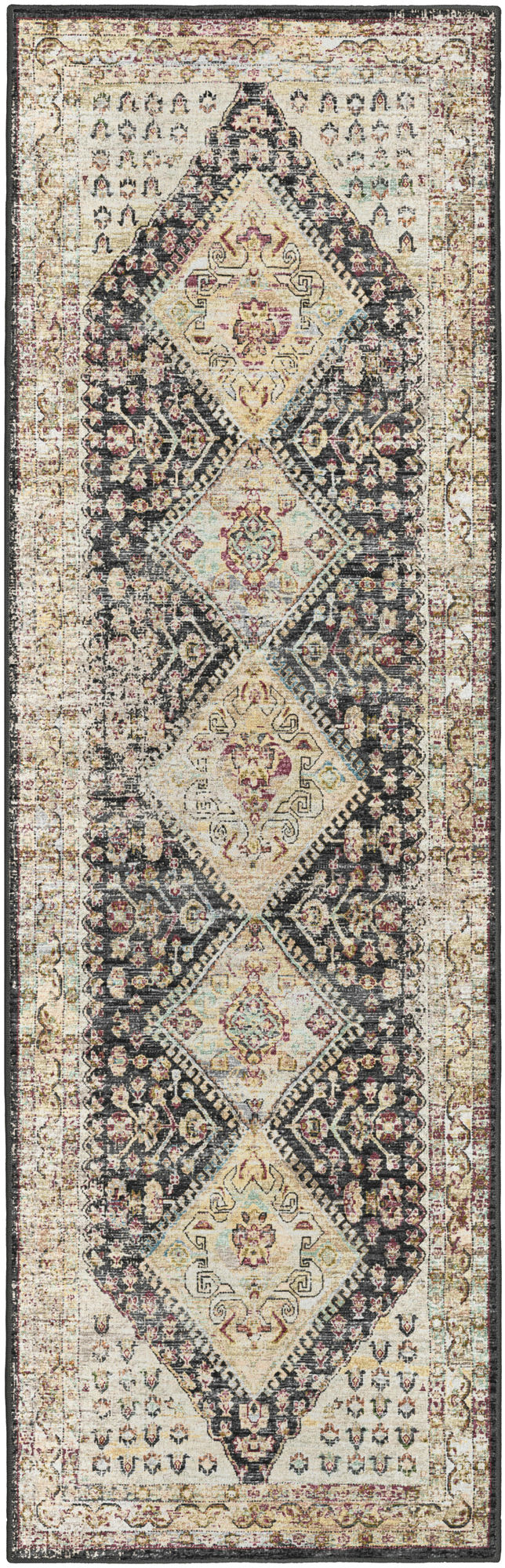 Jericho JC9 Midnight 2'6" x 8' Runner Rug
