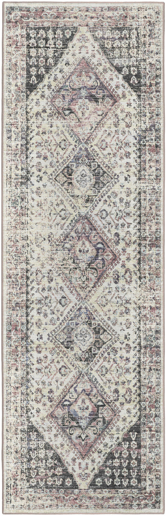 Jericho JC9 Pearl 2'6" x 12' Runner Rug