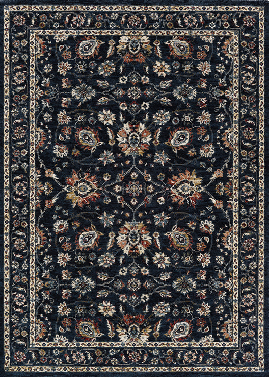 Couristan Monarch Kerman Vase Navy Rug 3'3" x 5'3"