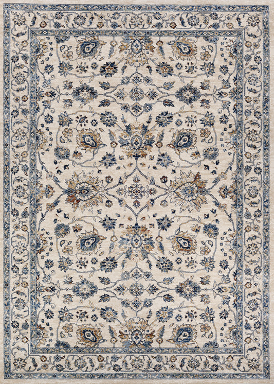 Couristan Monarch Kerman Vase Antique Cream-Slate Rug 3'3" x 5'3"