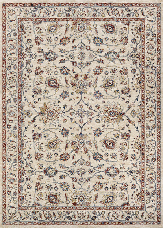 Couristan Monarch Kerman Vase Antique Cream-Red Rug 3'3" x 5'3"
