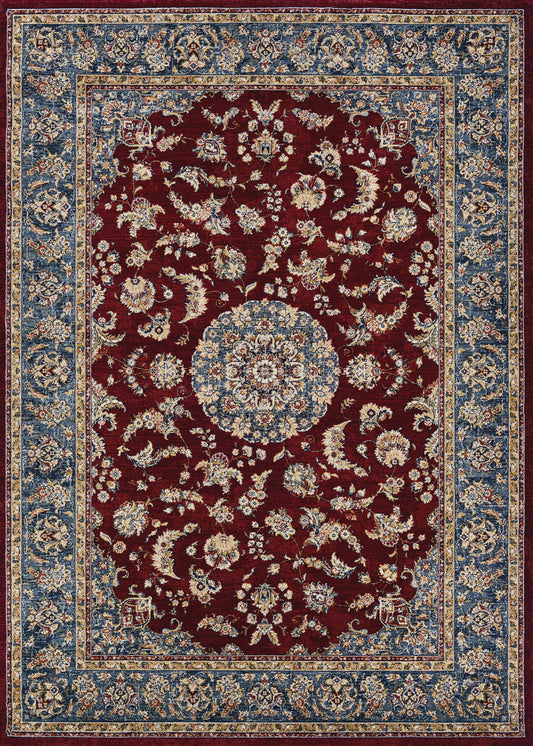Couristan Monarch Medallion Bordeaux-Slate Rug 7'10" x 11'2"