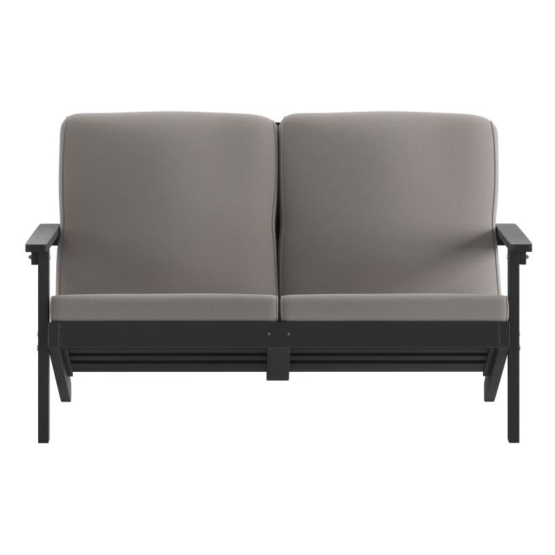 Black/Charcoal Sofa-Cushions