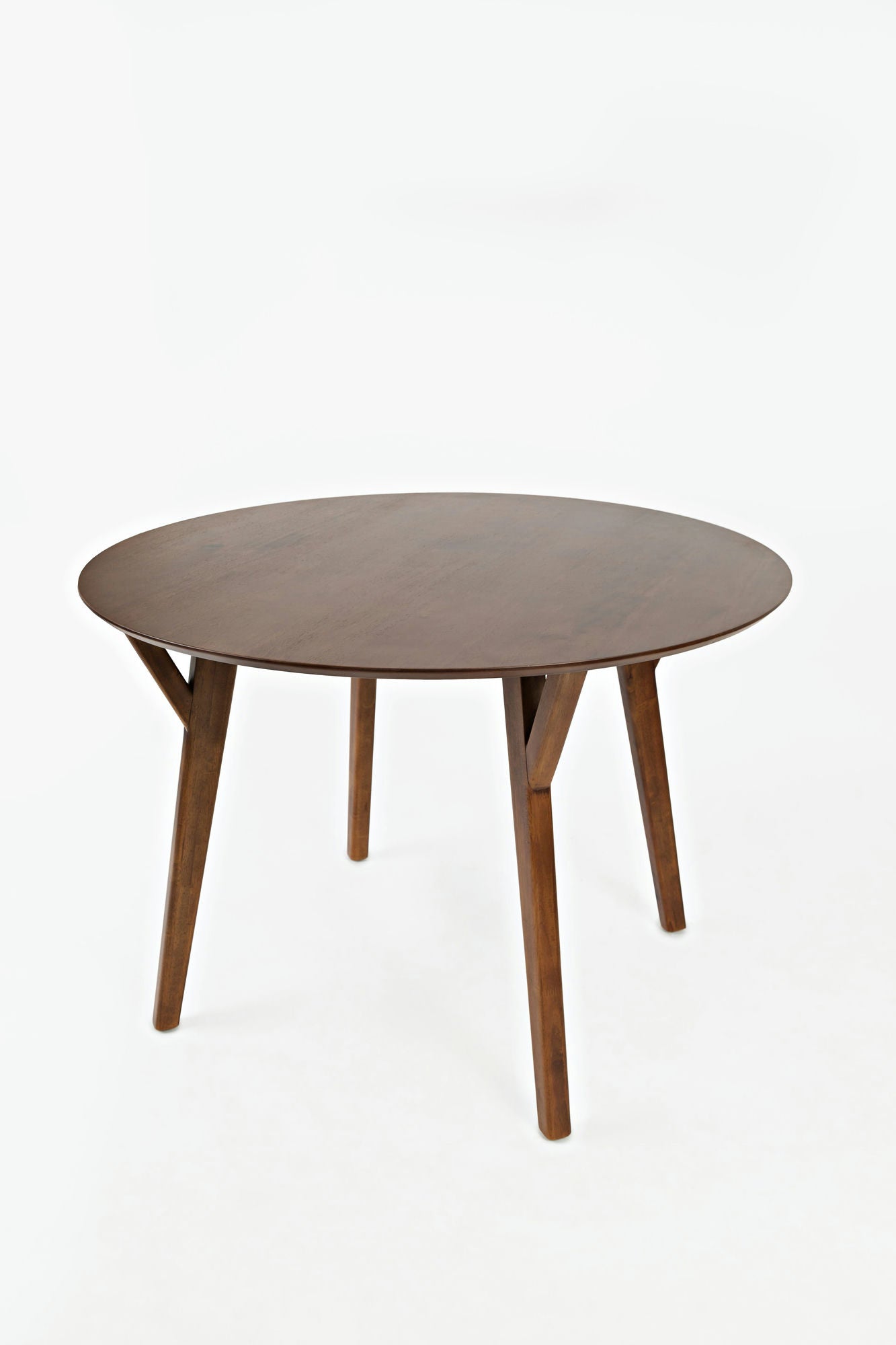 Copenhagen 44" Round Mid-Century Modern Five-Piece Dining Set