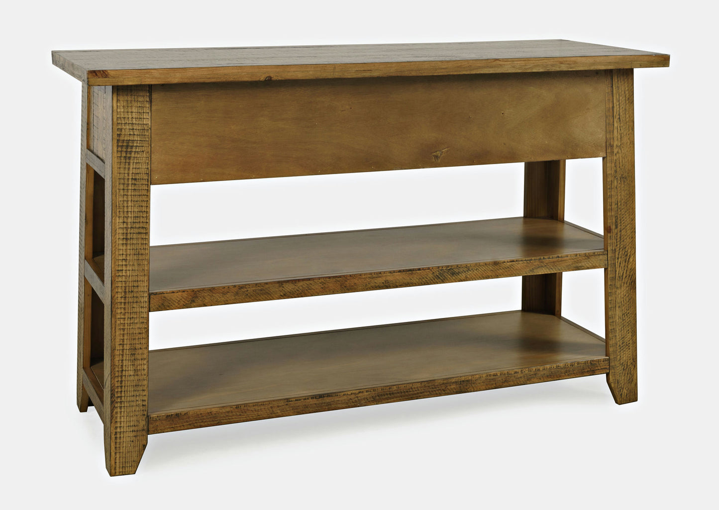 Telluride 50" Sofa Table with Drawers and Two Shelves - Gold