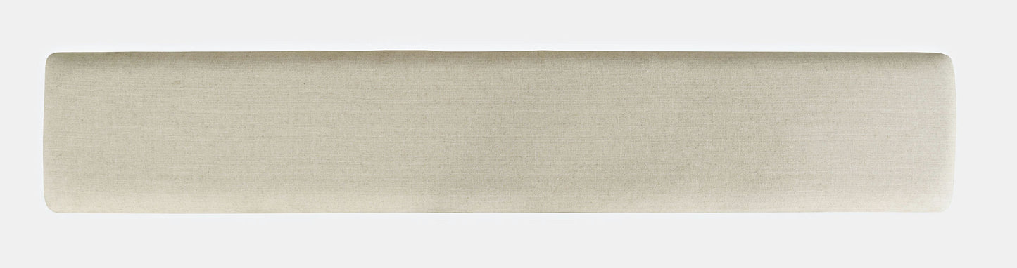 Telluride Rustic Distressed Pine 85" Upholstered Dining Bench - Gold