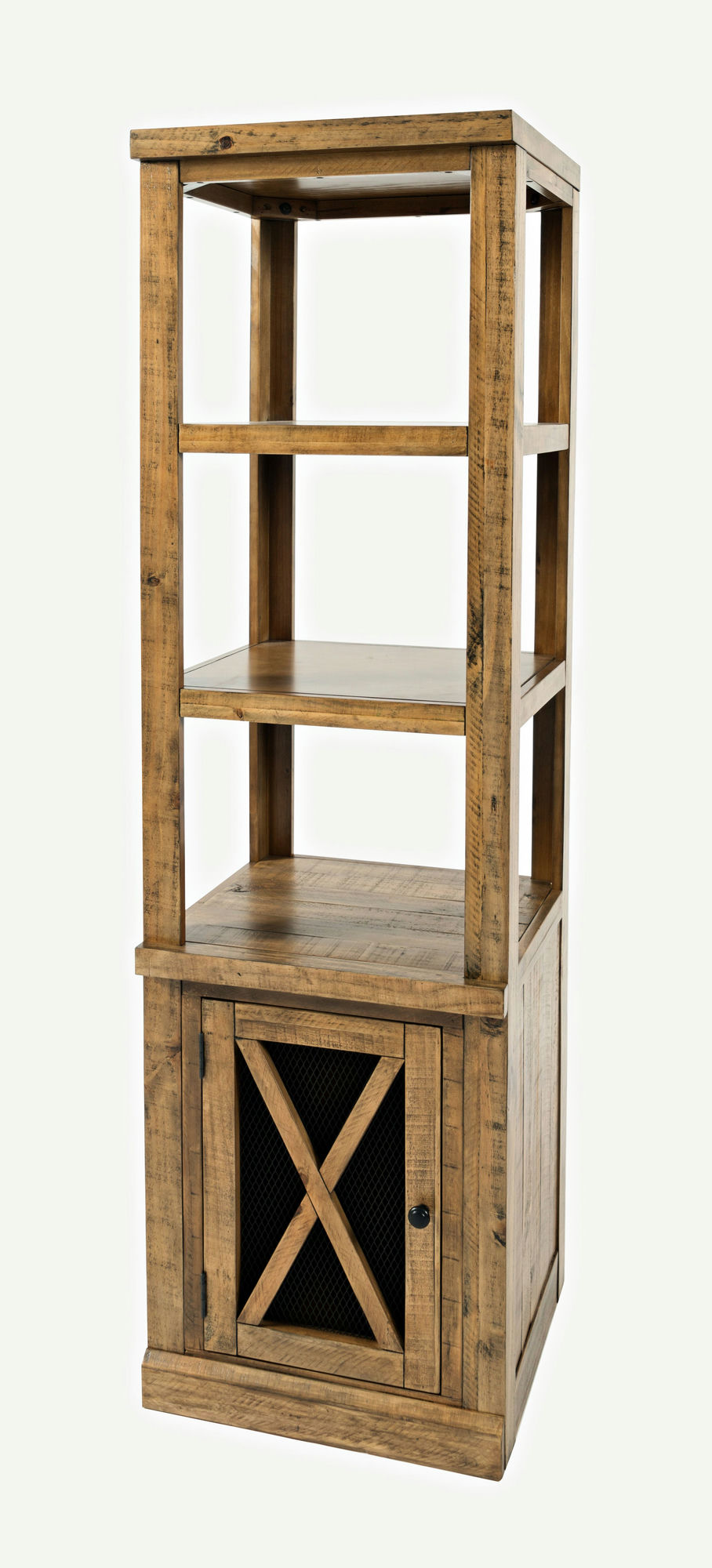 Telluride Rustic Distressed Pine Two Pier and Bridge Set