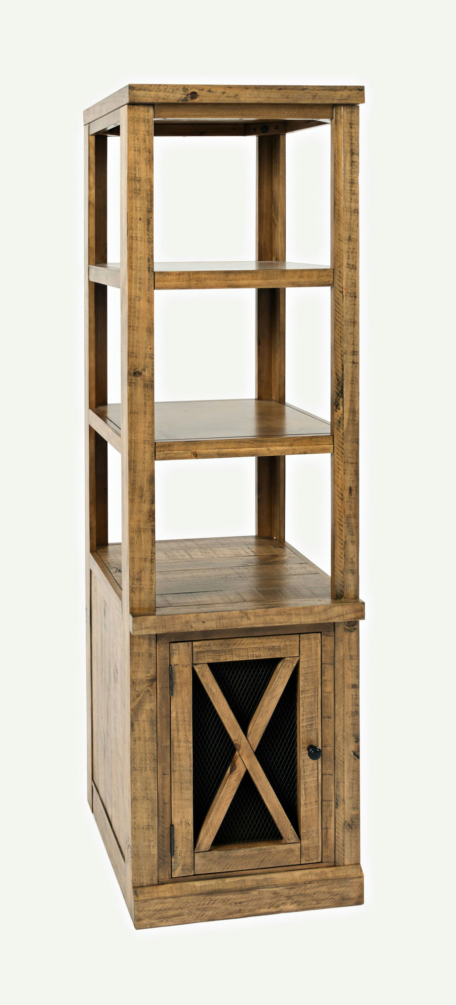 Telluride Rustic Distressed Pine Two Pier and Bridge Set