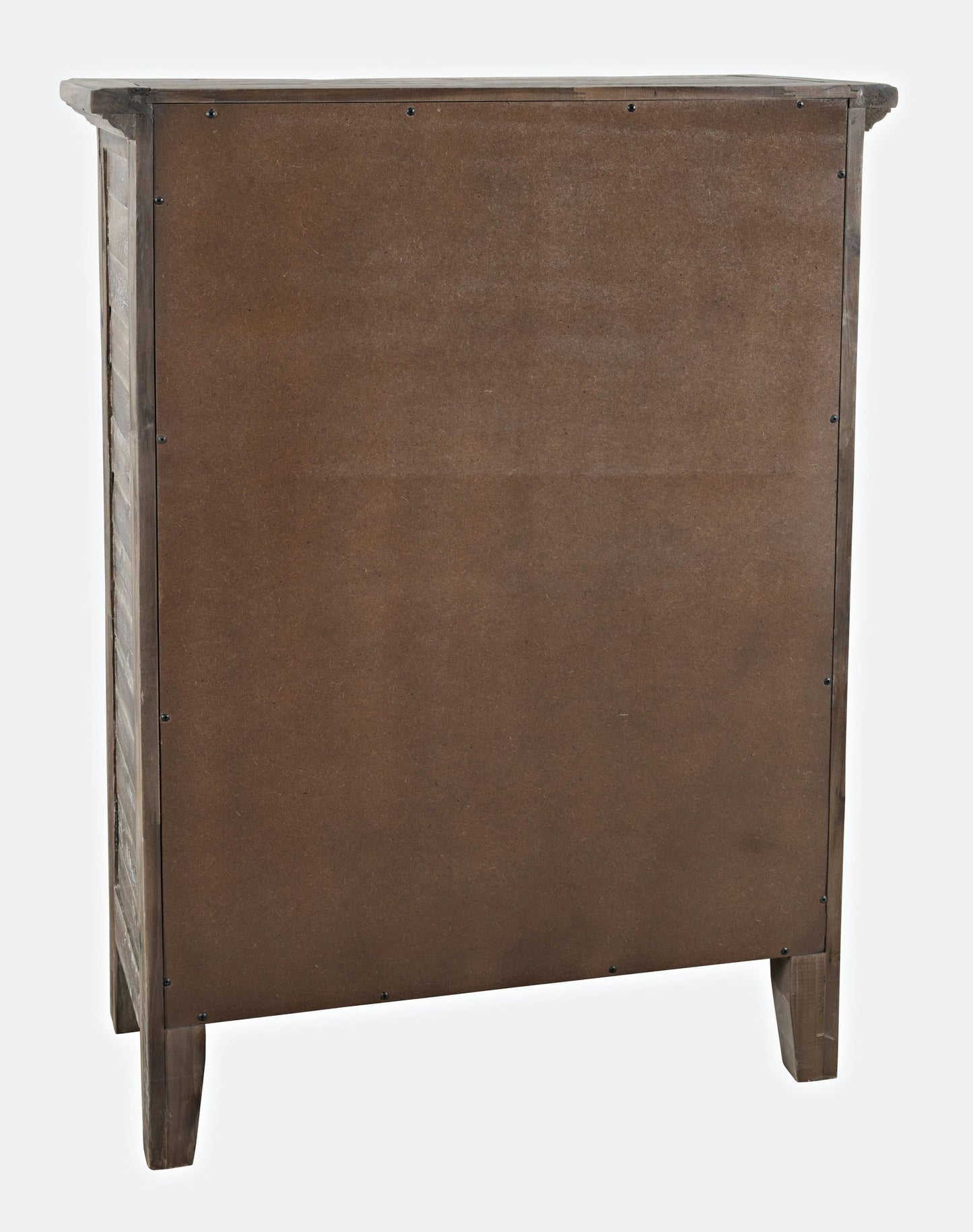 Rustic Shores 32" Coastal Distressed Acacia Two-Door Accent Cabinet - Grey Wash