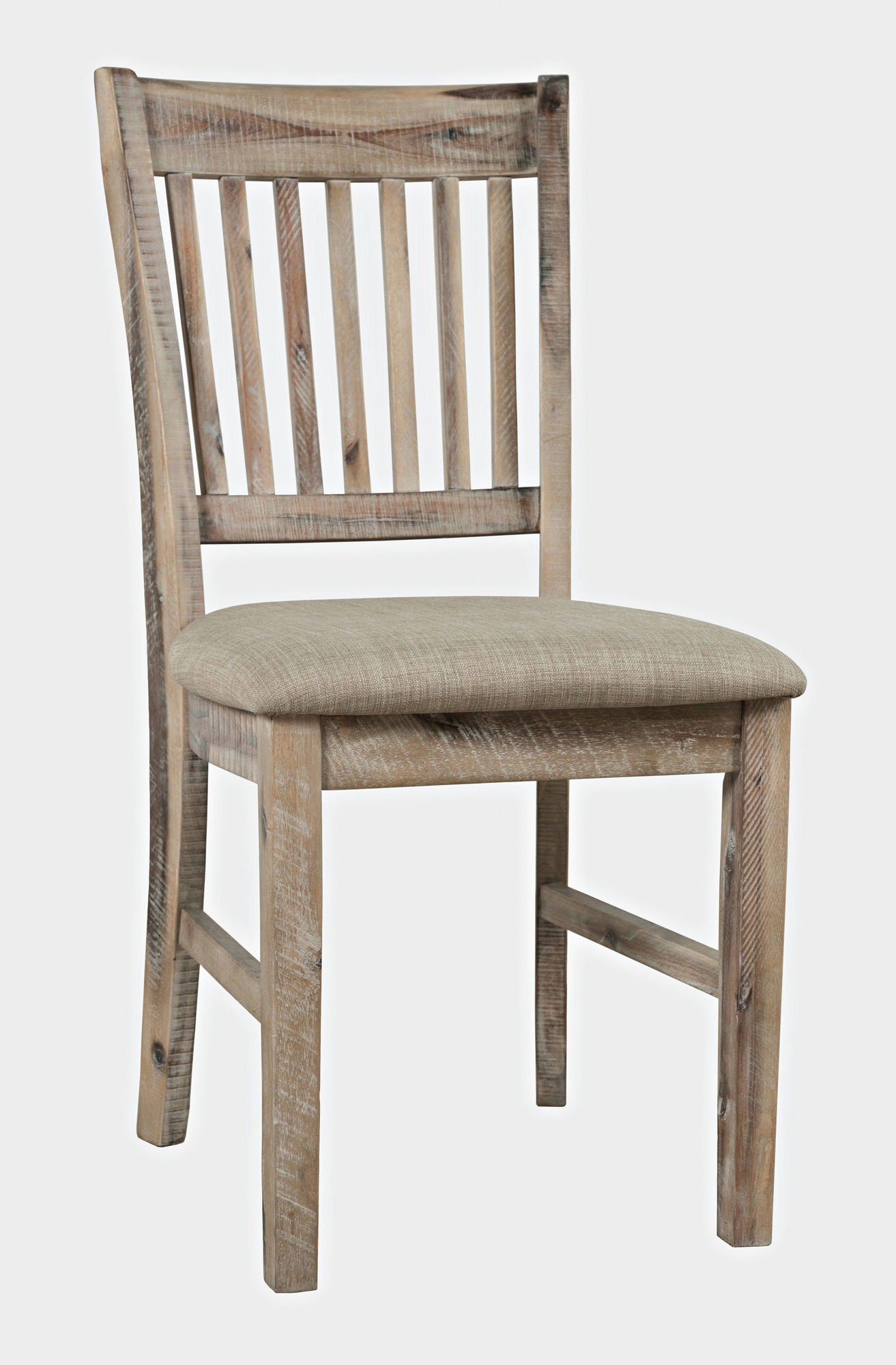 Rustic Shores Coastal Style Upholstered Desk Chair - Grey Wash