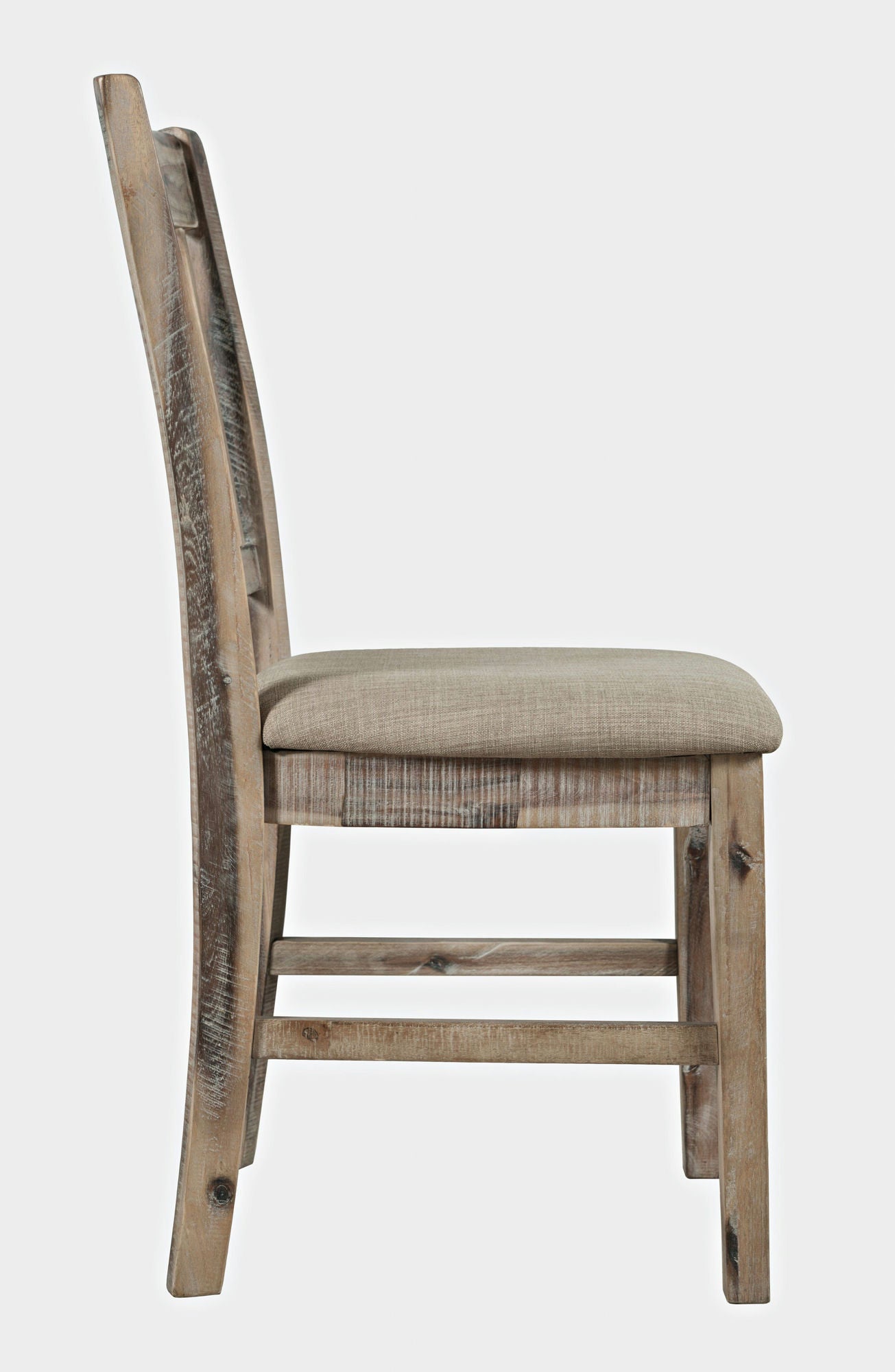 Rustic Shores Coastal Style Upholstered Desk Chair - Grey Wash