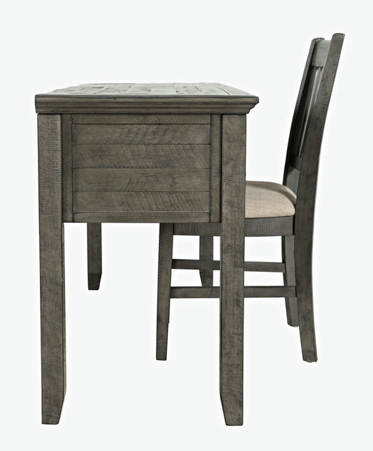Rustic Shores Coastal Style USB Charging Desk and Chair Set - Stone