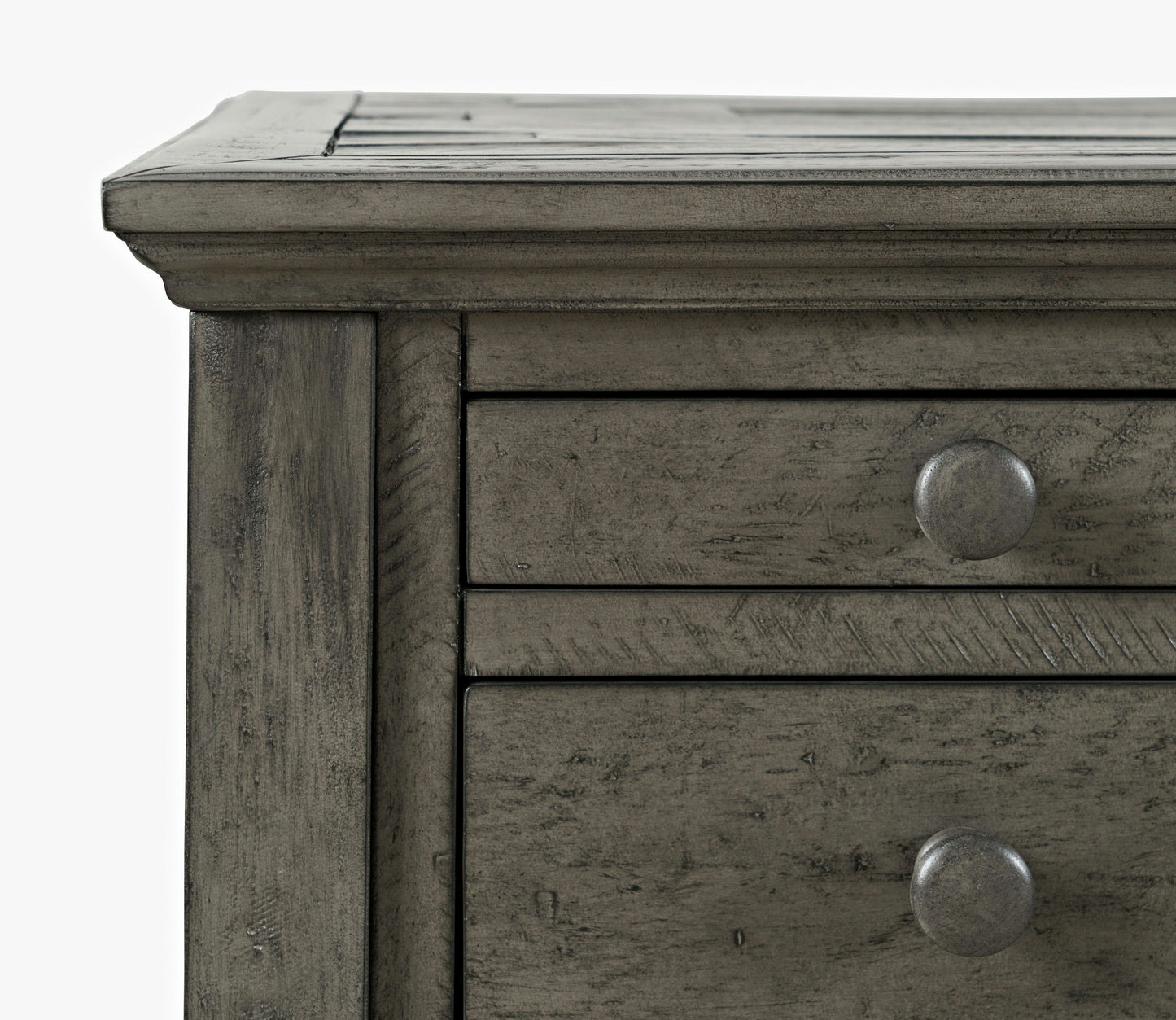 Rustic Shores Coastal Style Distressed Acacia USB Charging Desk - Stone