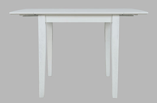 Eastern Tides Coastal Wire-Brushed Acacia Dining Table - Brushed White