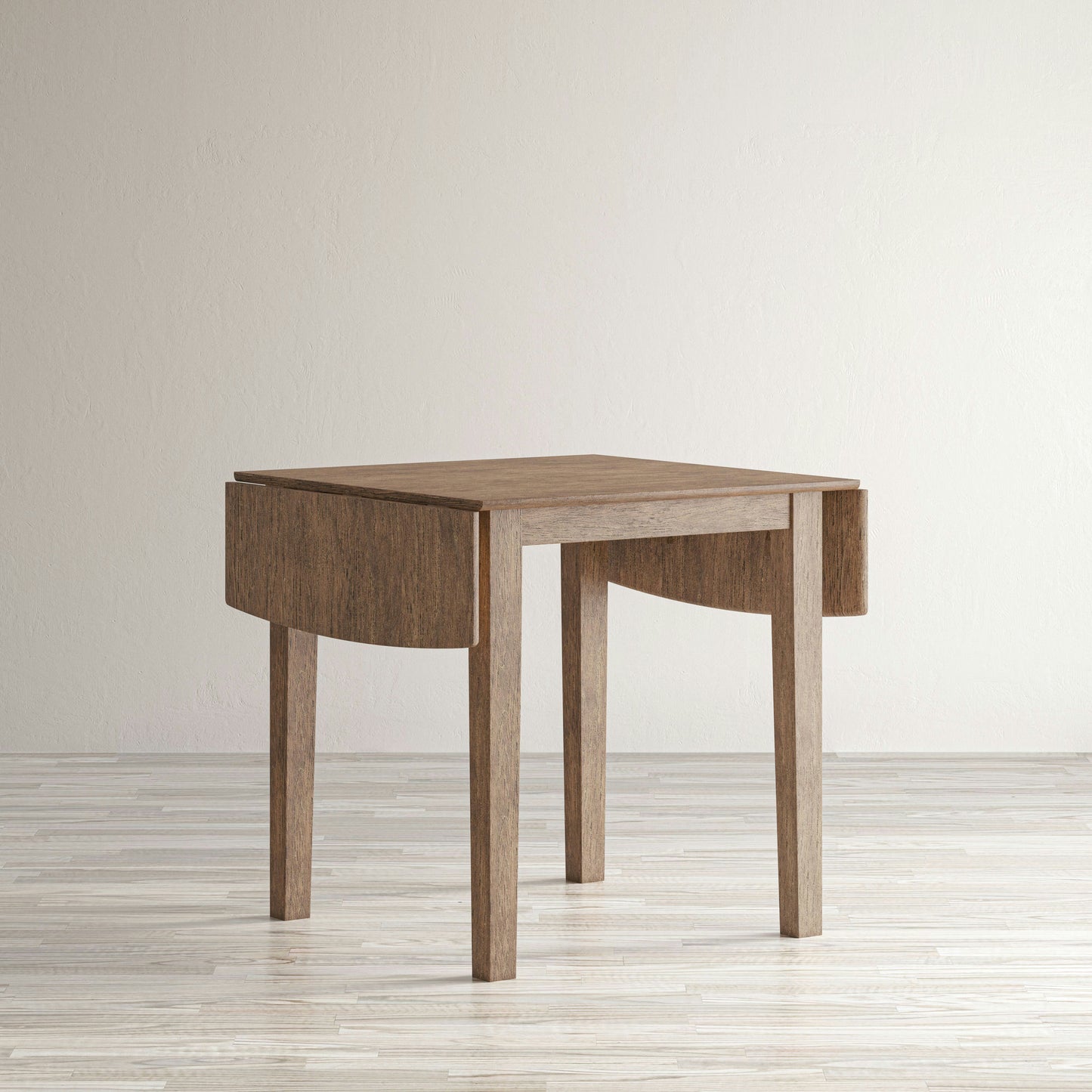 Eastern Tides Coastal Wire-Brushed Acacia Dining Table - Brushed Bisque