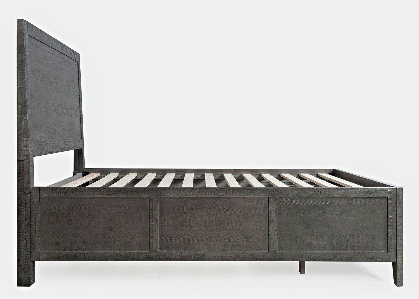 Maxton Coastal Distressed Acacia Twin Size Bed with Storage Drawers - Stone