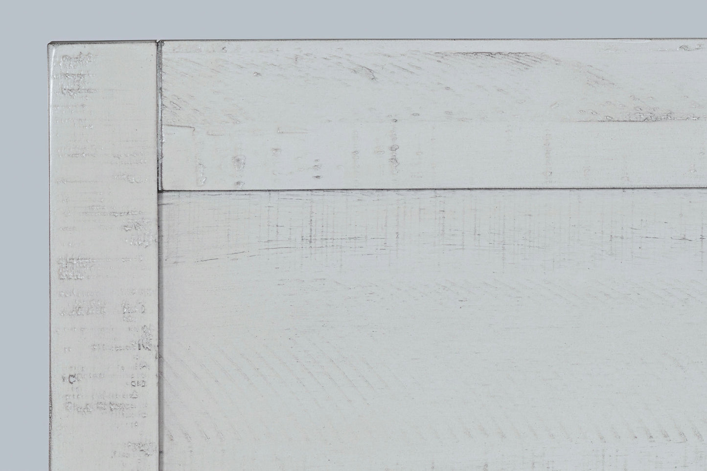 Maxton Coastal Distressed Acacia King Size Bed with Storage Drawers - Ivory