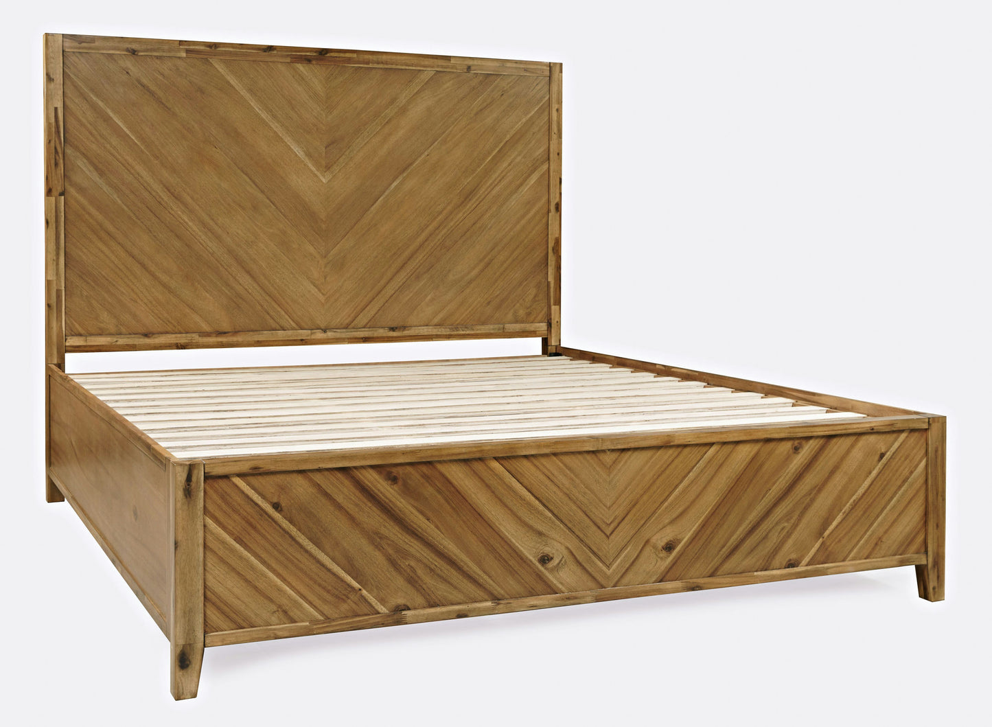 Eloquence Contemporary Modern Queen Size Bed - Natural