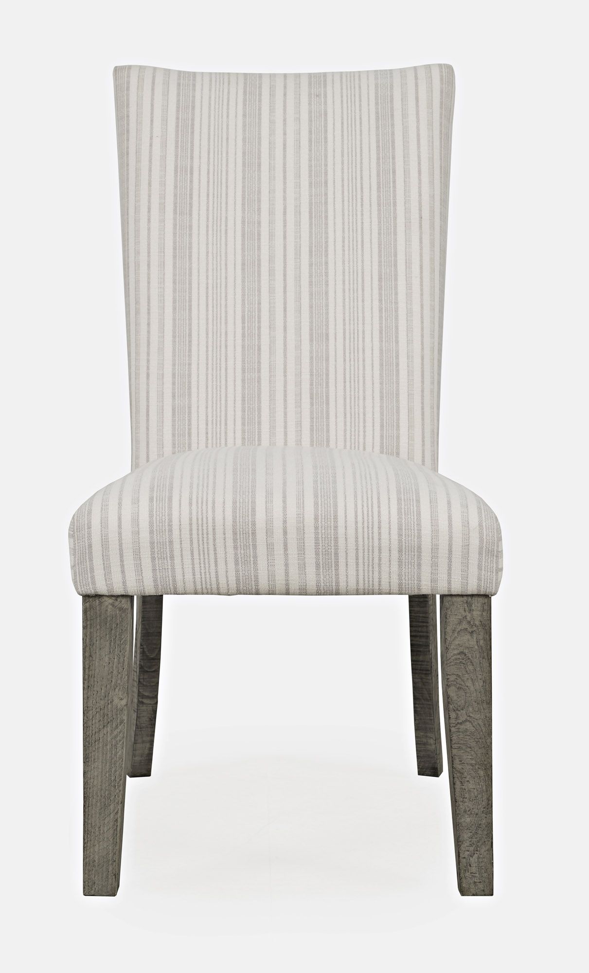 Telluride Rustic Pine Parsons Striped Upholstery Dining Chair (Set of 2)