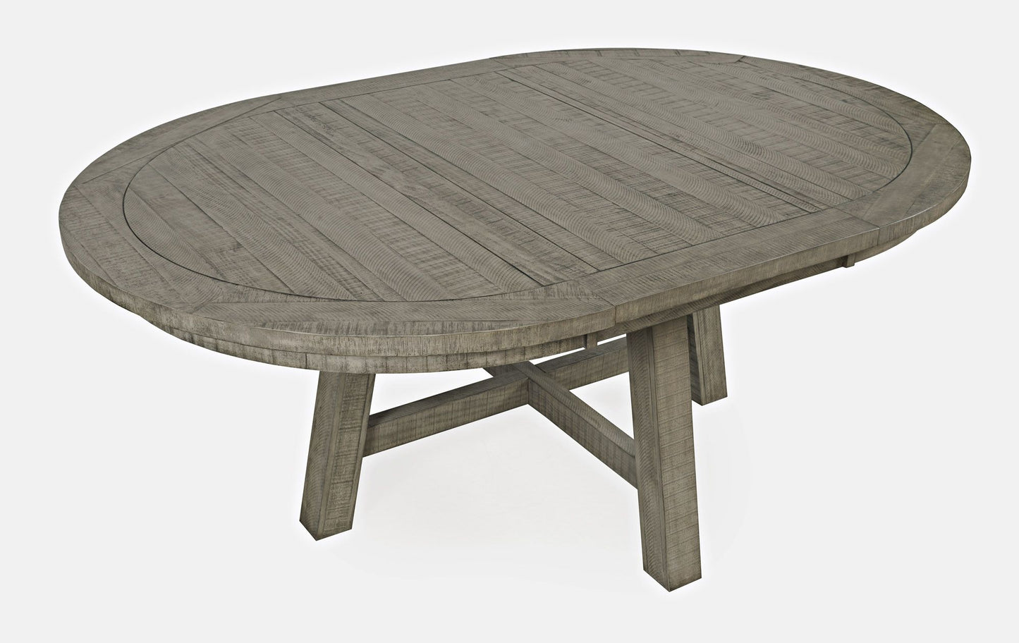 Telluride Contemporary Rustic Farmhouse Round to Oval Dining Table