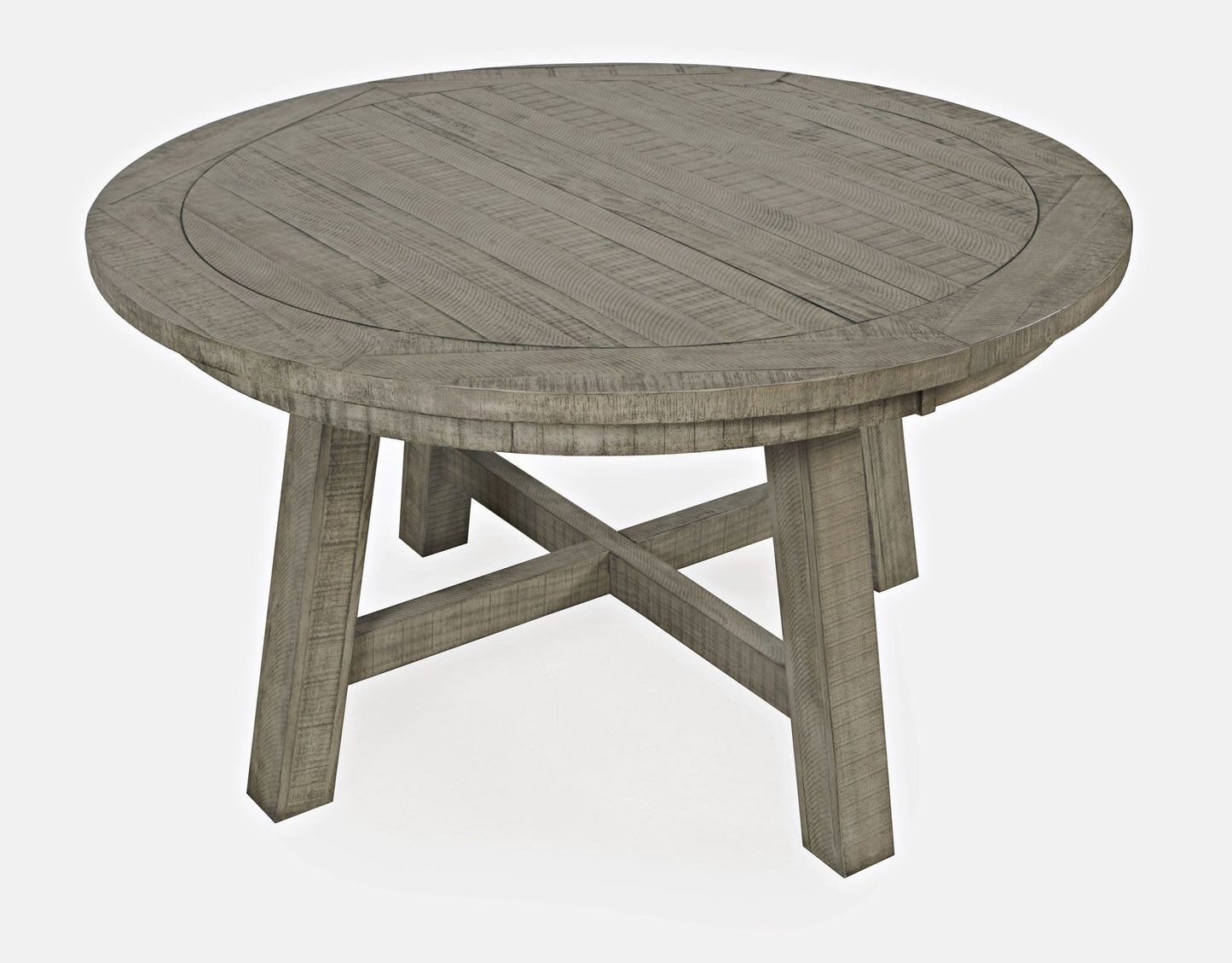 Telluride Contemporary Rustic Farmhouse Round to Oval Dining Table