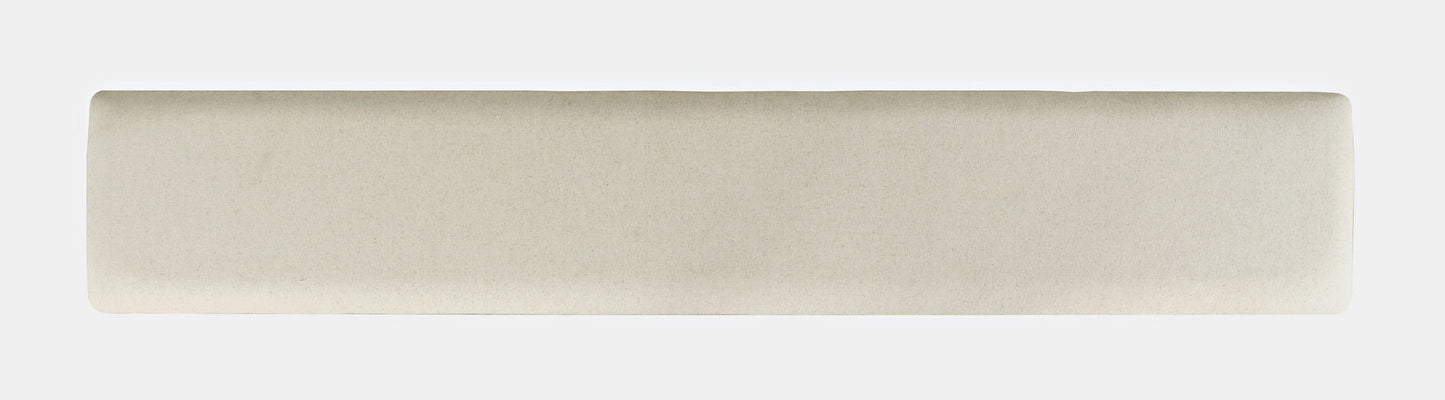 Telluride Rustic Distressed Pine Upholstered 85" Counter Height Bench