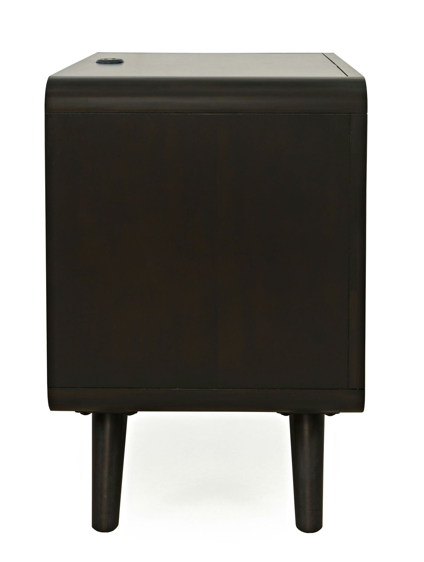 Marlowe Mid-Century Modern 25" Curved Nightstand with USB Charging