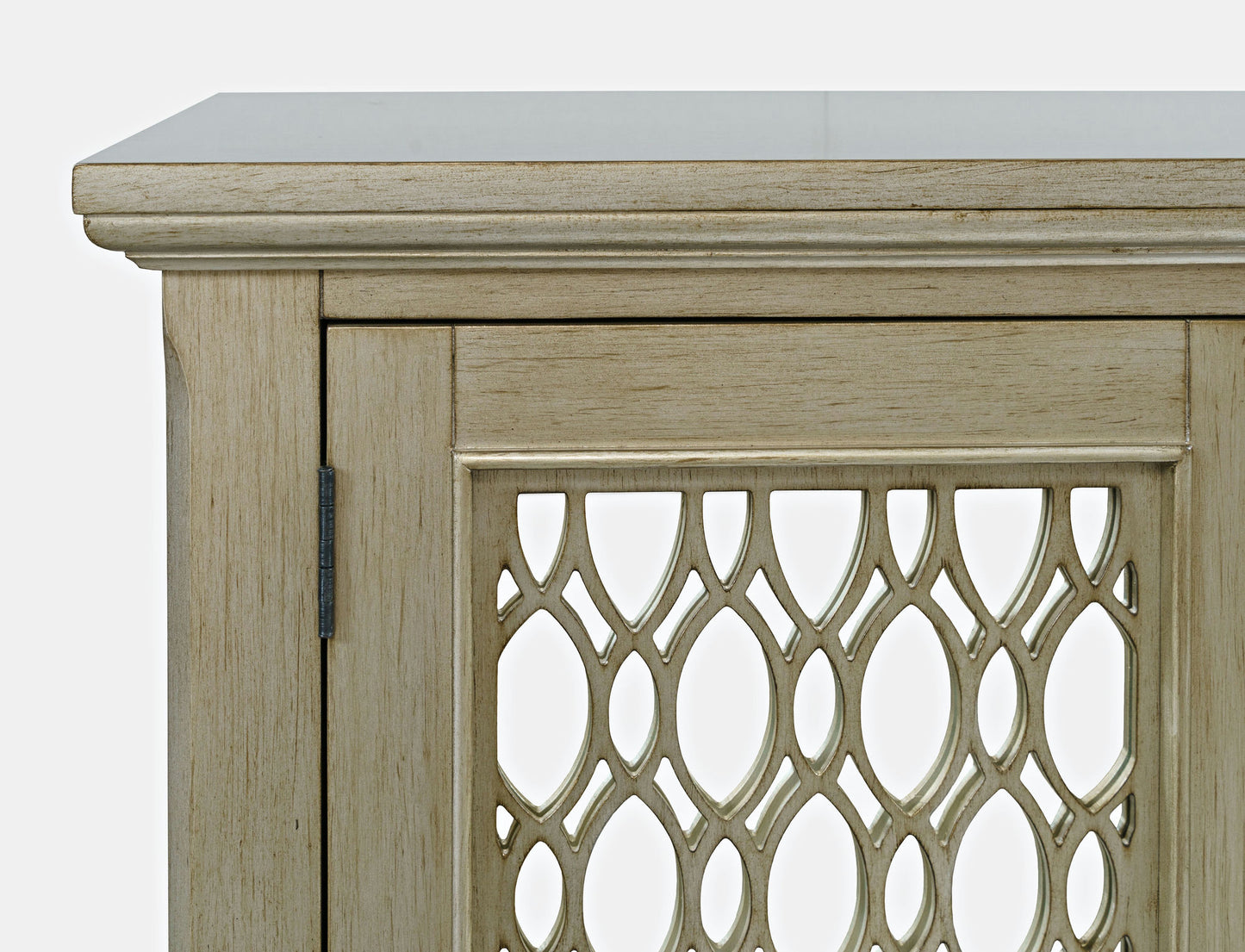 Isabella 38" Luxury Mirrored Accent Storage Cabinet - Champagne