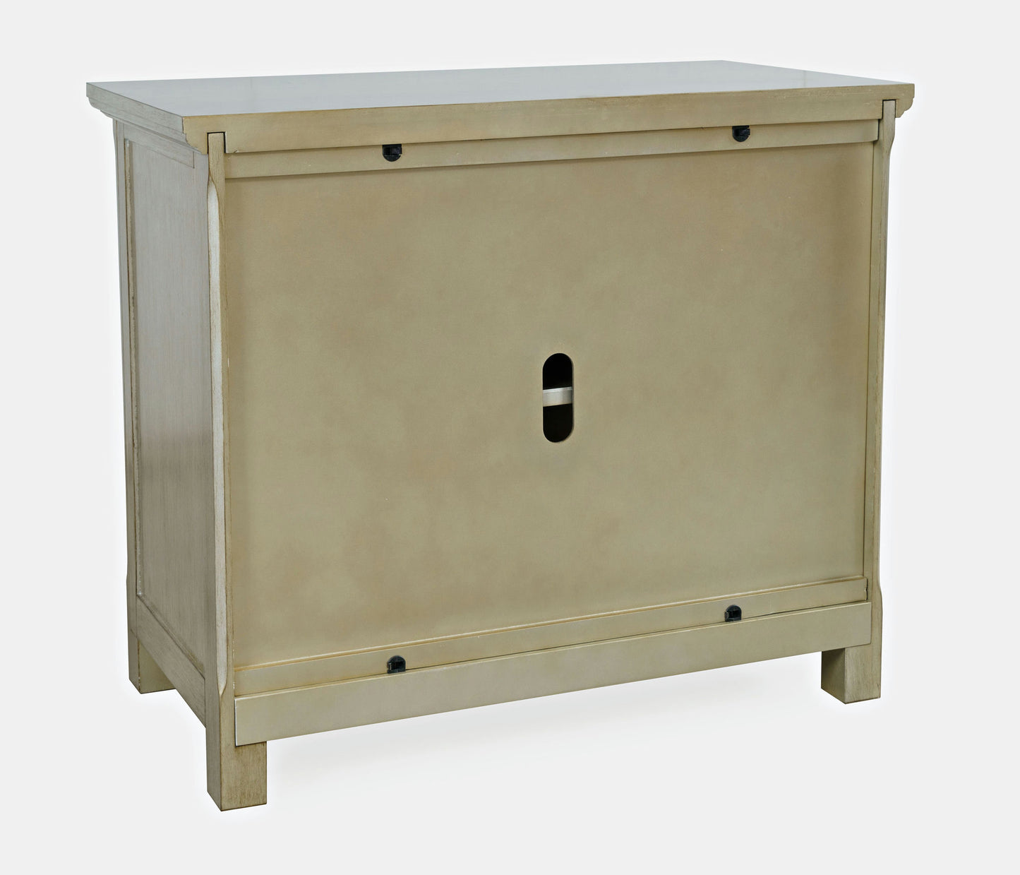 Isabella 38" Luxury Mirrored Accent Storage Cabinet - Champagne