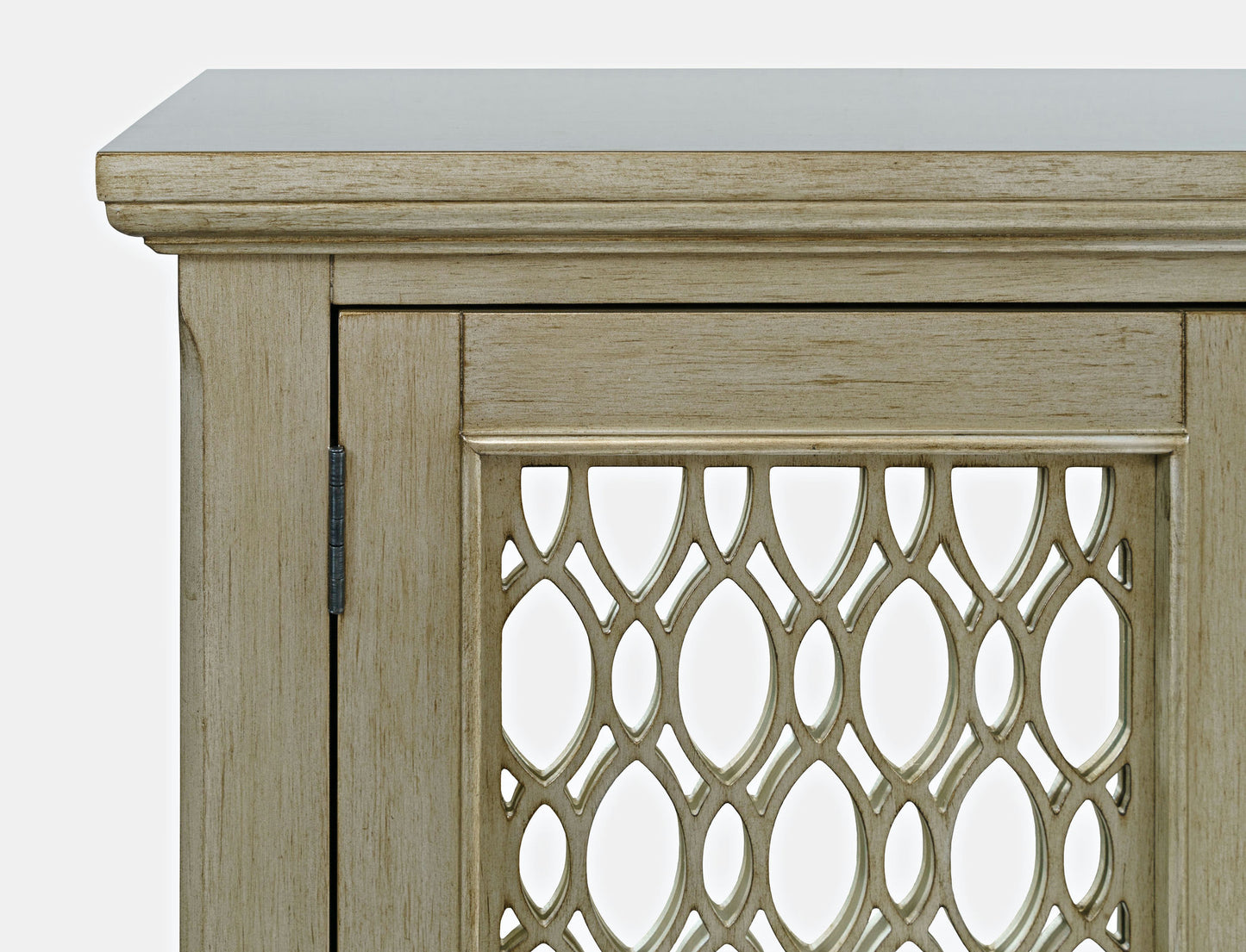 Isabella 54" Luxury Mirrored Accent Storage Cabinet - Champagne