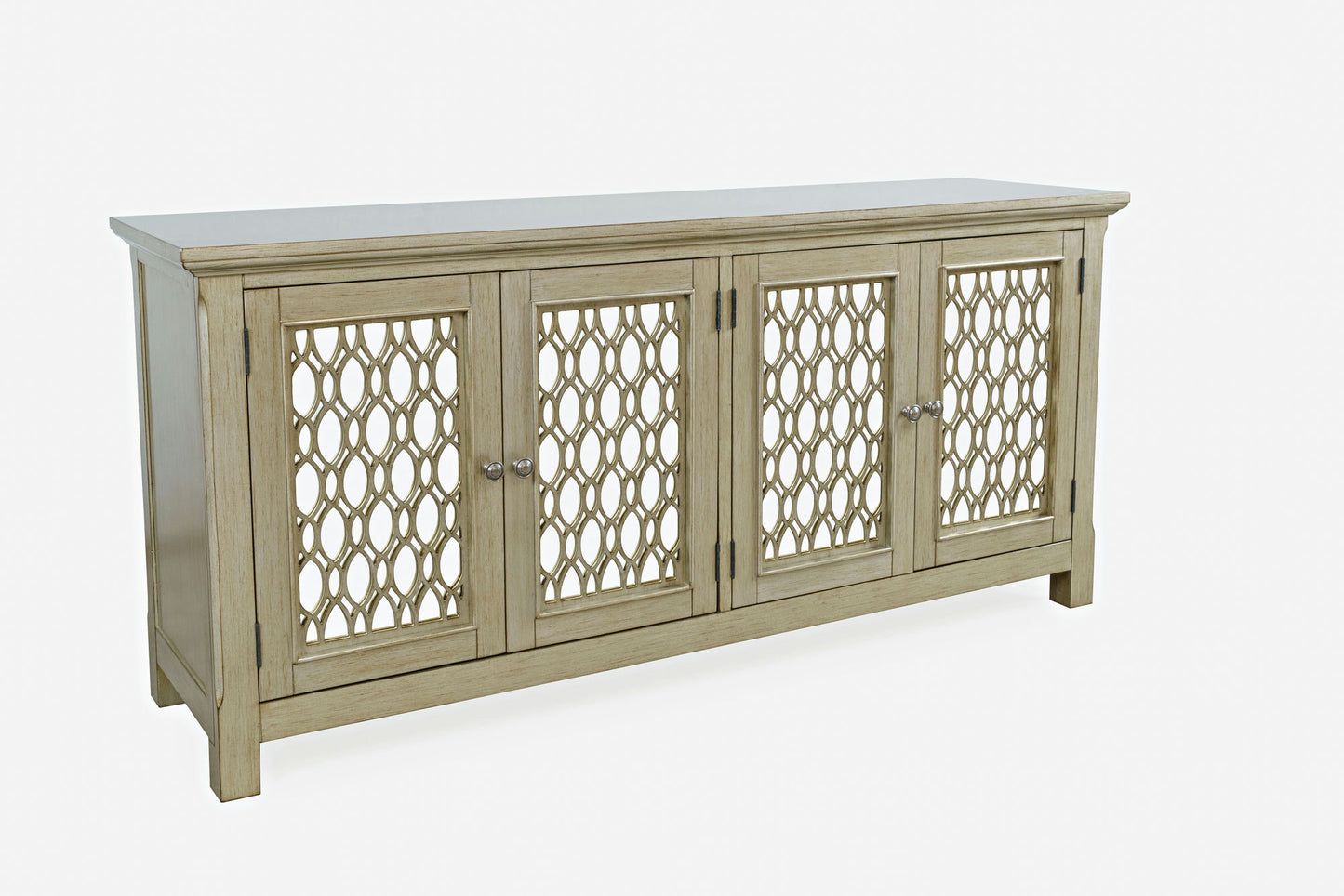 Isabella 69" Luxury Mirrored Sideboard Storage Cabinet - Champagne