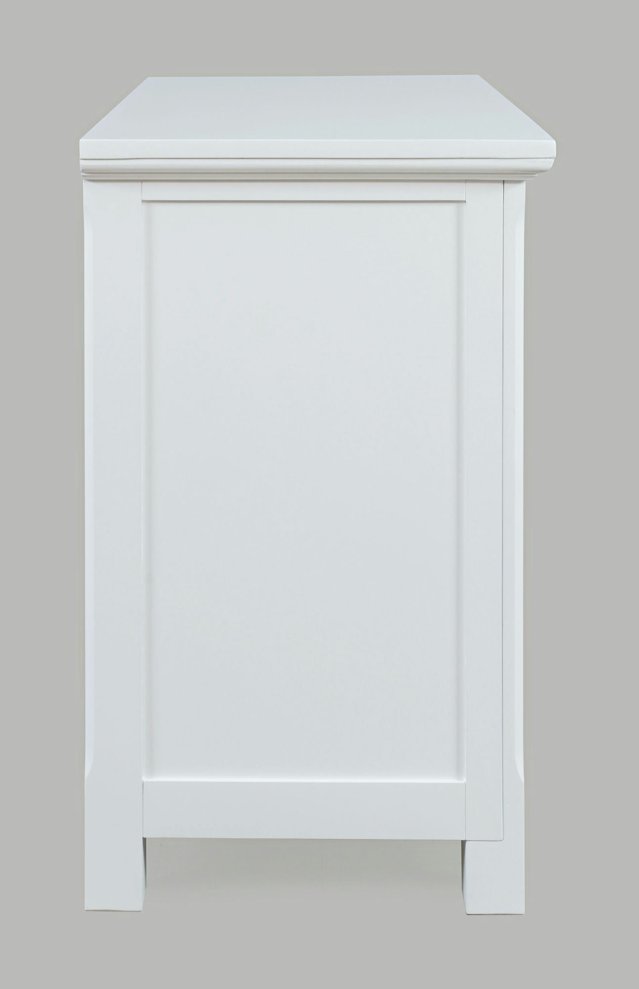 Isabella 38" Luxury Mirrored Accent Storage Cabinet - White