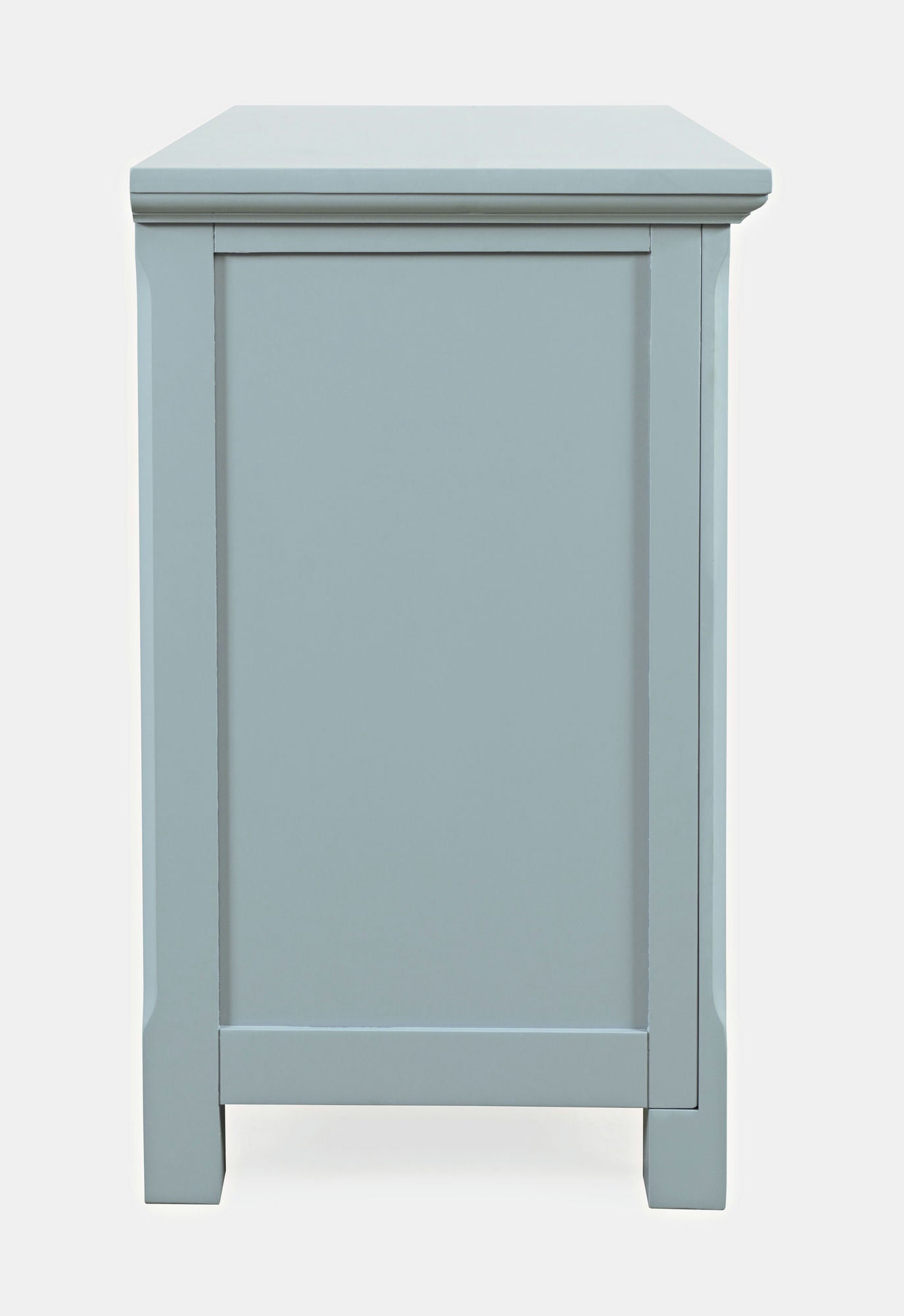Isabella 38" Luxury Mirrored Accent Storage Cabinet - Blue